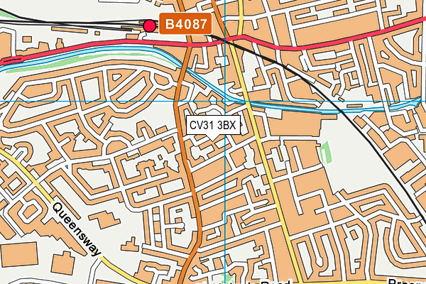 CV31 3BX map - OS VectorMap District (Ordnance Survey)