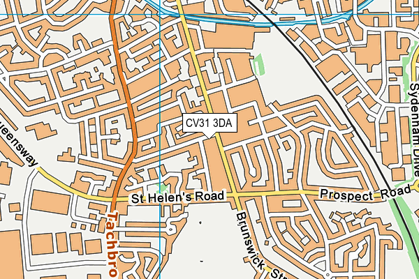 CV31 3DA map - OS VectorMap District (Ordnance Survey)