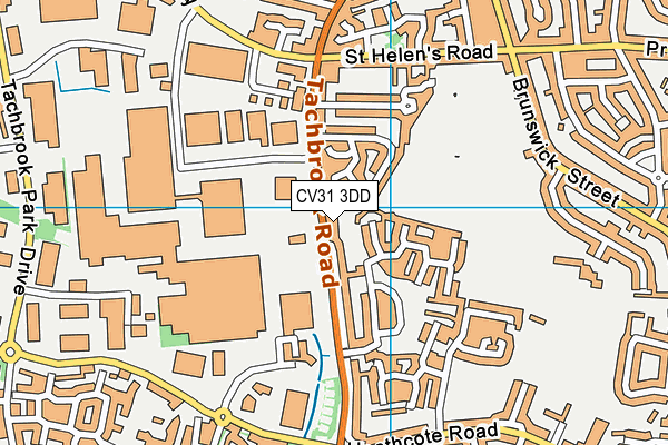 CV31 3DD map - OS VectorMap District (Ordnance Survey)