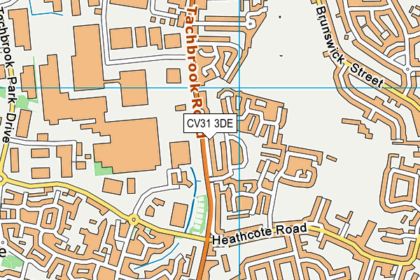 CV31 3DE map - OS VectorMap District (Ordnance Survey)