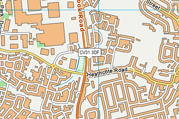 CV31 3DF map - OS VectorMap District (Ordnance Survey)