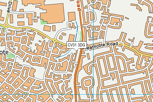 CV31 3DG map - OS VectorMap District (Ordnance Survey)