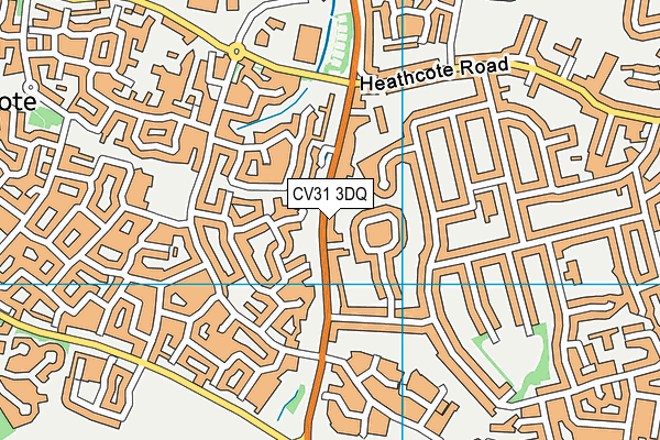 CV31 3DQ map - OS VectorMap District (Ordnance Survey)