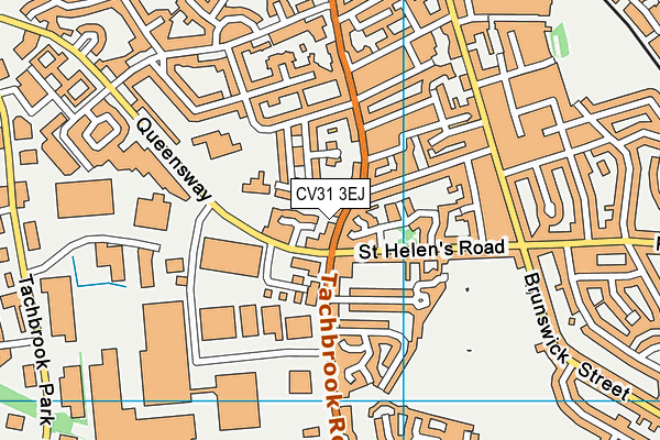 CV31 3EJ map - OS VectorMap District (Ordnance Survey)