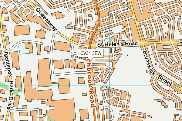 CV31 3EW map - OS VectorMap District (Ordnance Survey)