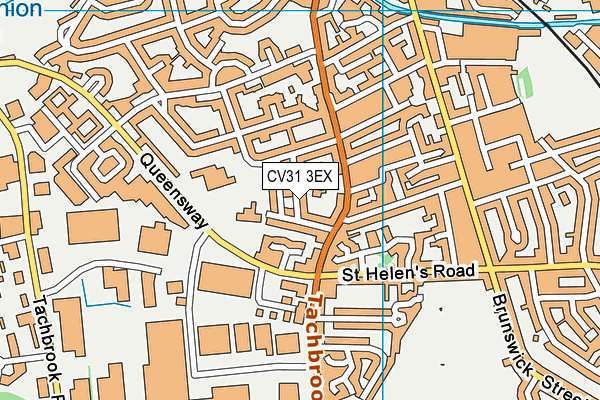 CV31 3EX map - OS VectorMap District (Ordnance Survey)