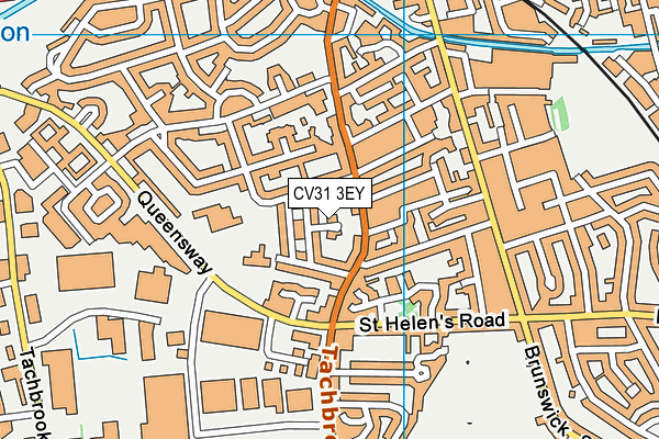 CV31 3EY map - OS VectorMap District (Ordnance Survey)