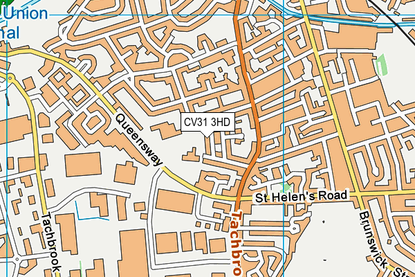 CV31 3HD map - OS VectorMap District (Ordnance Survey)