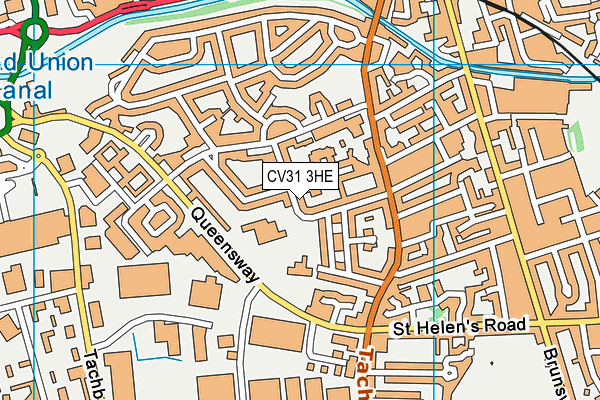 CV31 3HE map - OS VectorMap District (Ordnance Survey)
