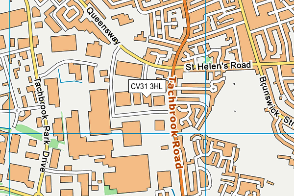 CV31 3HL map - OS VectorMap District (Ordnance Survey)