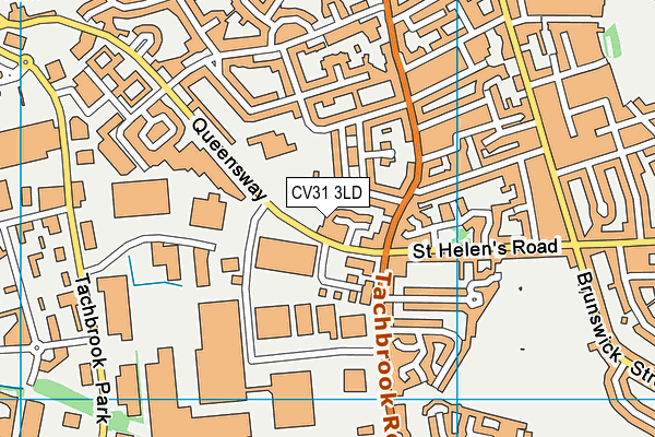 CV31 3LD map - OS VectorMap District (Ordnance Survey)
