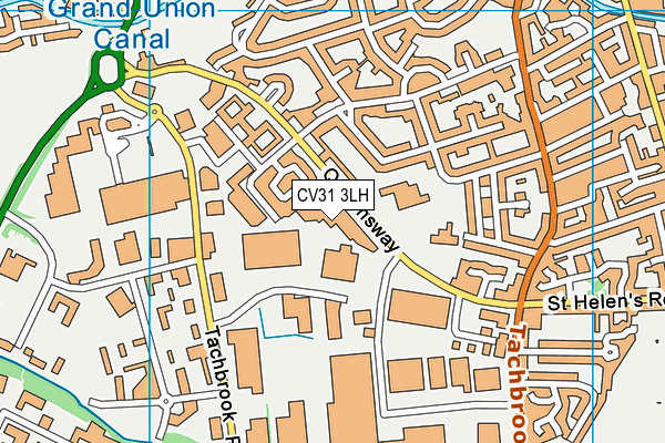 CV31 3LH map - OS VectorMap District (Ordnance Survey)