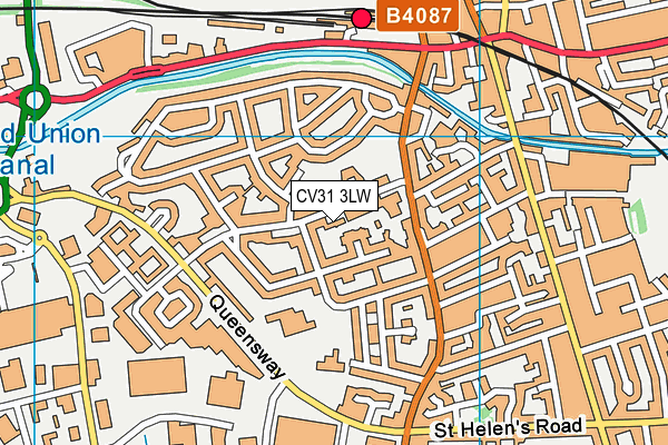 CV31 3LW map - OS VectorMap District (Ordnance Survey)