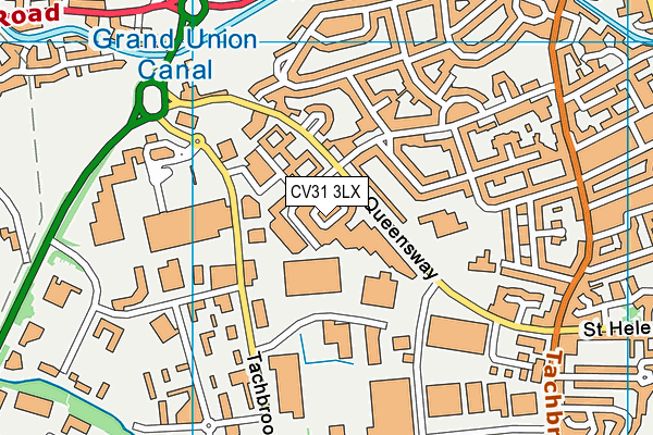 CV31 3LX map - OS VectorMap District (Ordnance Survey)