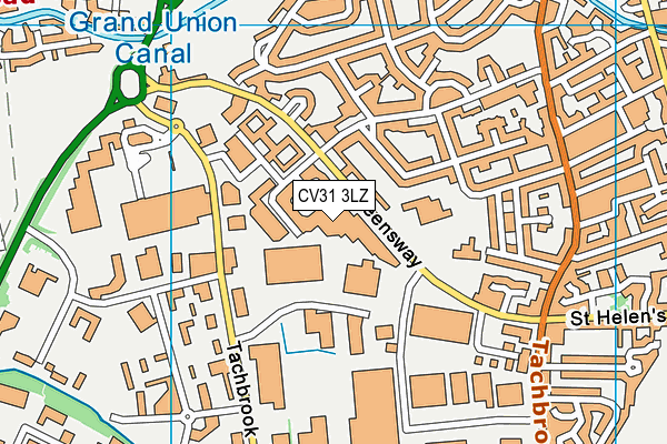 CV31 3LZ map - OS VectorMap District (Ordnance Survey)