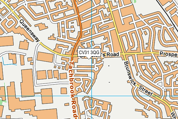 CV31 3QG map - OS VectorMap District (Ordnance Survey)
