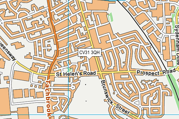 CV31 3QH map - OS VectorMap District (Ordnance Survey)