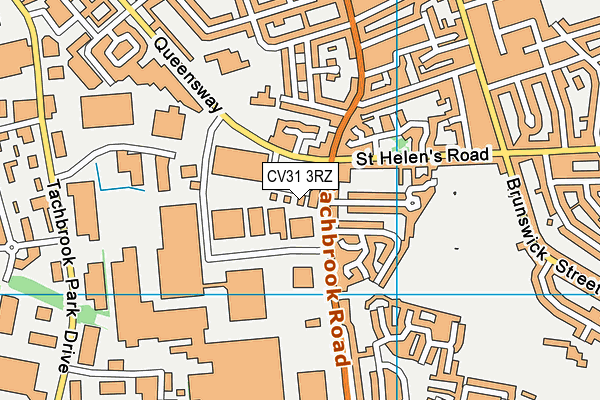 CV31 3RZ map - OS VectorMap District (Ordnance Survey)