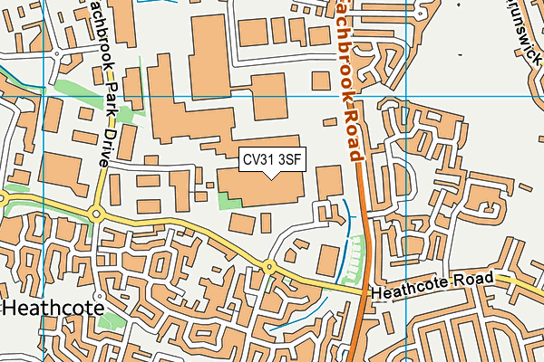 CV31 3SF map - OS VectorMap District (Ordnance Survey)