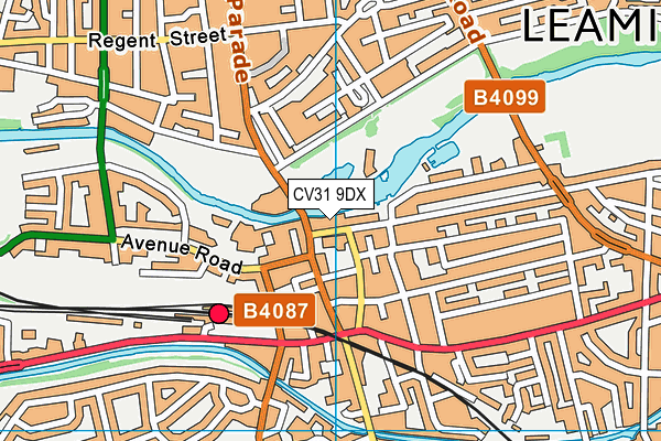 CV31 9DX map - OS VectorMap District (Ordnance Survey)