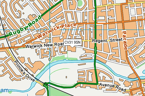 CV31 9SN map - OS VectorMap District (Ordnance Survey)