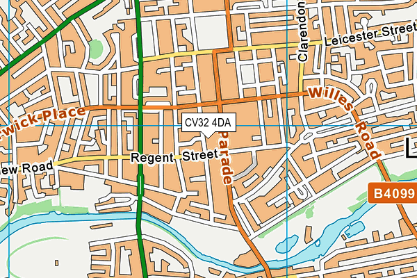 CV32 4DA map - OS VectorMap District (Ordnance Survey)