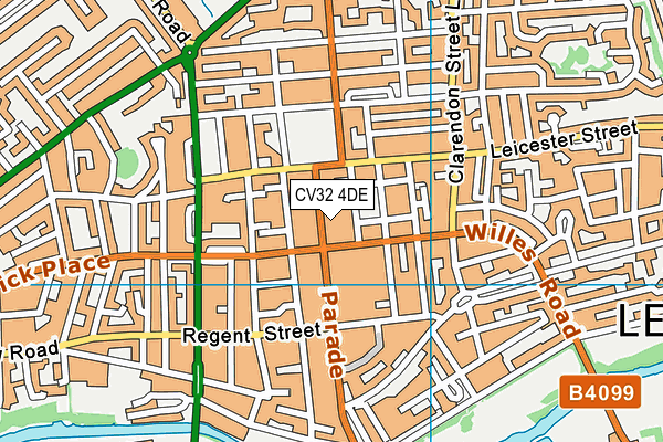 CV32 4DE map - OS VectorMap District (Ordnance Survey)