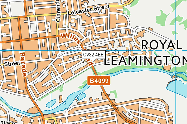 CV32 4EE map - OS VectorMap District (Ordnance Survey)