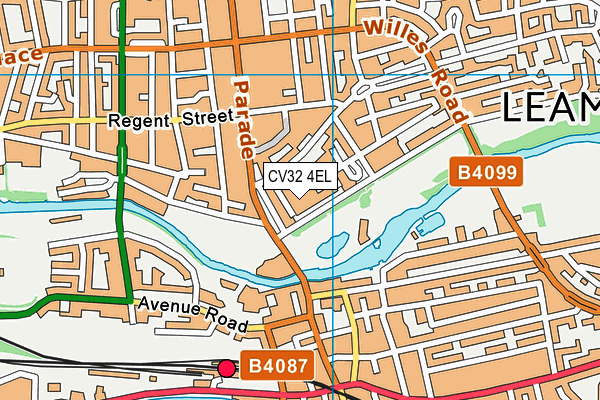 CV32 4EL map - OS VectorMap District (Ordnance Survey)