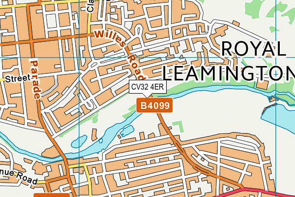 CV32 4ER map - OS VectorMap District (Ordnance Survey)