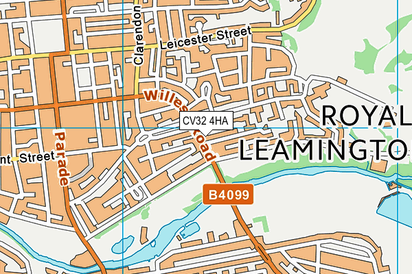 CV32 4HA map - OS VectorMap District (Ordnance Survey)