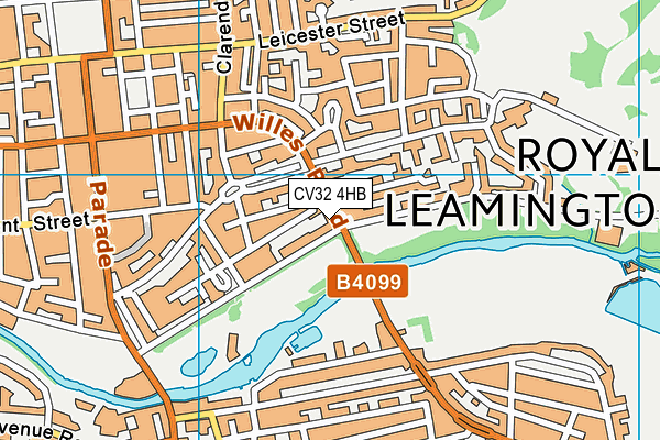 CV32 4HB map - OS VectorMap District (Ordnance Survey)