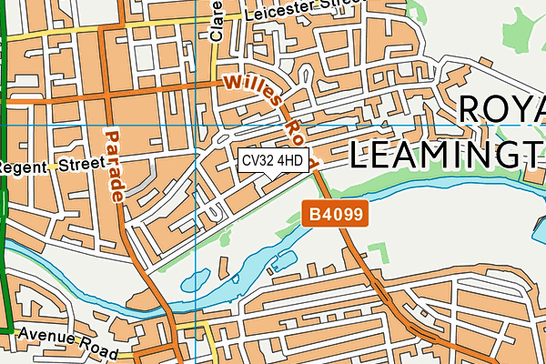 CV32 4HD map - OS VectorMap District (Ordnance Survey)