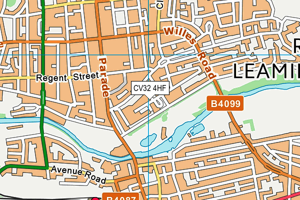 CV32 4HF map - OS VectorMap District (Ordnance Survey)