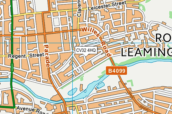 CV32 4HQ map - OS VectorMap District (Ordnance Survey)