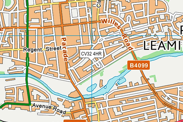 CV32 4HR map - OS VectorMap District (Ordnance Survey)