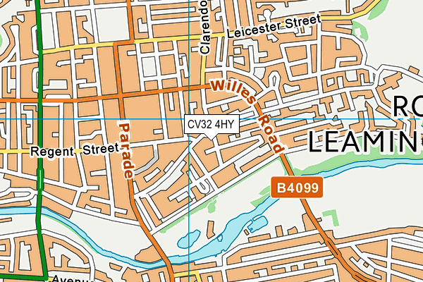 CV32 4HY map - OS VectorMap District (Ordnance Survey)