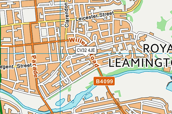 CV32 4JE map - OS VectorMap District (Ordnance Survey)