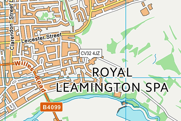 St Paul's CofE Primary School, Leamington Spa map (CV32 4JZ) - OS VectorMap District (Ordnance Survey)
