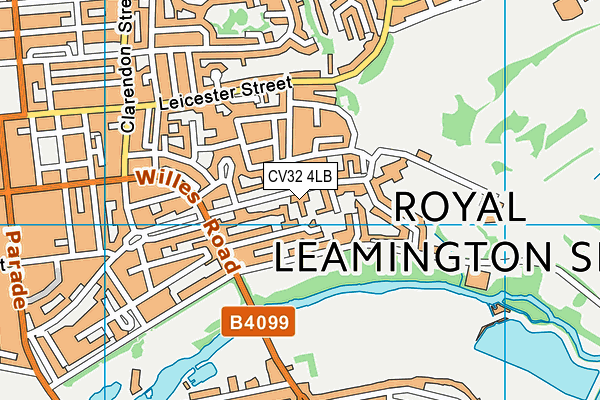 CV32 4LB map - OS VectorMap District (Ordnance Survey)