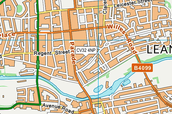 CV32 4NP map - OS VectorMap District (Ordnance Survey)