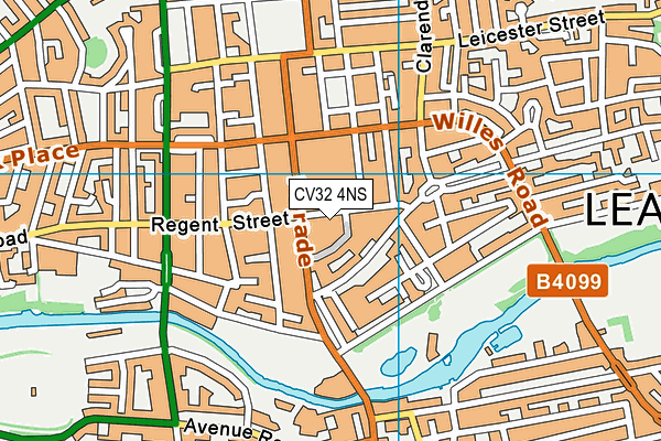 CV32 4NS map - OS VectorMap District (Ordnance Survey)