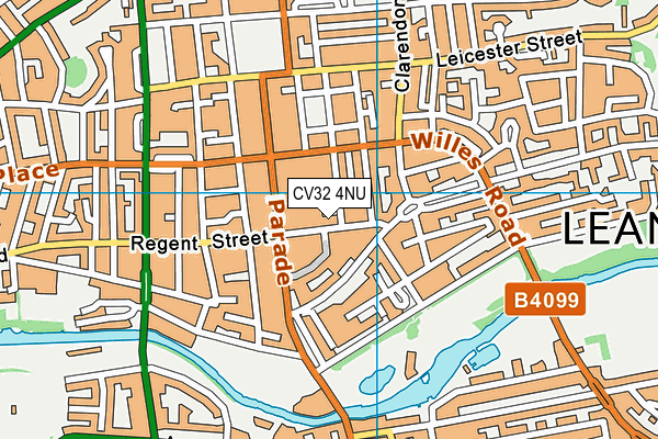 CV32 4NU map - OS VectorMap District (Ordnance Survey)