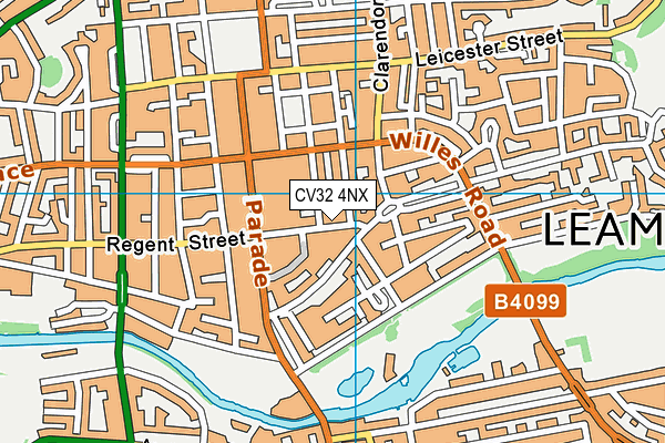 CV32 4NX map - OS VectorMap District (Ordnance Survey)