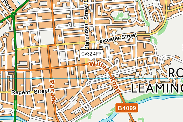 CV32 4PP map - OS VectorMap District (Ordnance Survey)