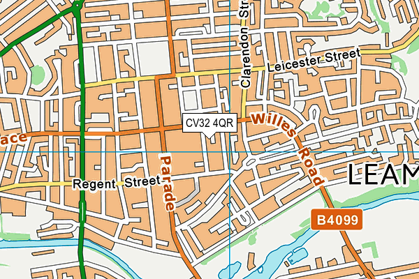 CV32 4QR map - OS VectorMap District (Ordnance Survey)