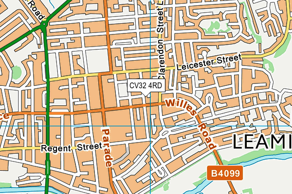 CV32 4RD map - OS VectorMap District (Ordnance Survey)