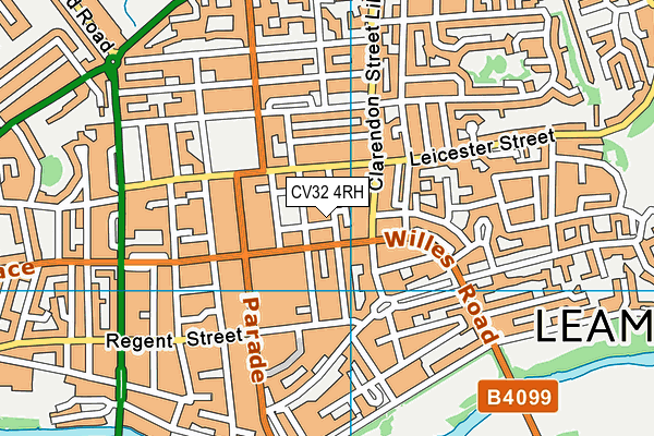 CV32 4RH map - OS VectorMap District (Ordnance Survey)