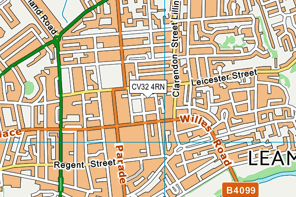 CV32 4RN map - OS VectorMap District (Ordnance Survey)