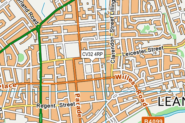 CV32 4RP map - OS VectorMap District (Ordnance Survey)